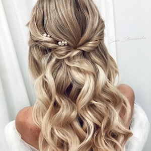 Pearl hair pins wedding pearl hair pins Bridal hair pins pearl bridal headpiece wedding pearl Bridal hair piece pearl bridesmaids hair piece