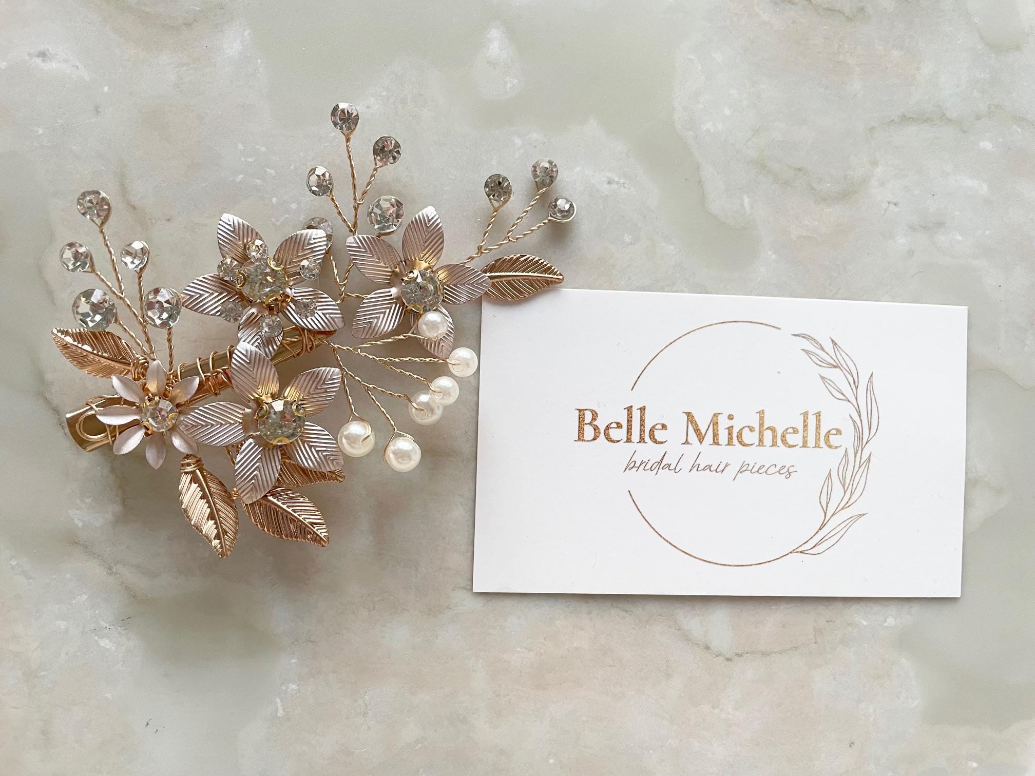 Boho Bridal Hair Vine: Gold Leaf Wedding Hairpiece Boho Bridal Hair Vine: Gold Leaf Wedding Hairpiece