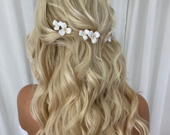 Boho hair pins floral bridal headpiece floral bridal hair comb floral hair piece floral Wedding hair piece floral Wedding headpiece boho