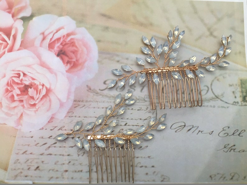 Bridal hair piece Bridal hair comb Wedding hair comb Bridal Hair jewelry wedding headpiece Wedding Hair Accessories Wedding hair piece image 4