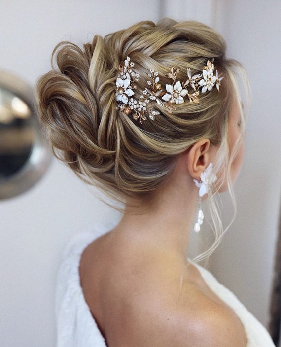 Bridal Hair Piece Wedding Hair Piece Bridal Hair Comb Gold - Etsy Bridal Hair Piece Wedding Hair Piece Bridal Hair Comb Gold - Etsy