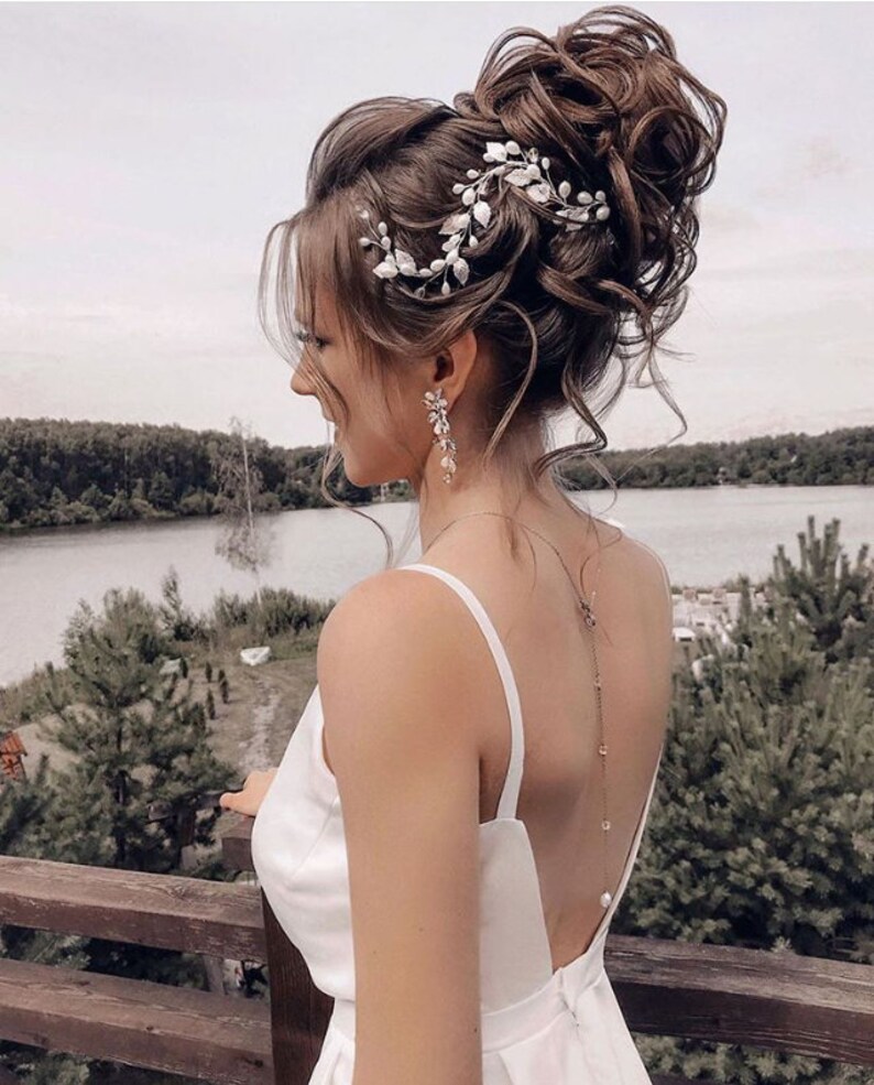 Bridal hair vine leaves Hair vine wedding leaf Gold Hair Vine Wedding Hair vine Leaf Vine Bridal Hairpiece Gold Wedding Hair vine bridal