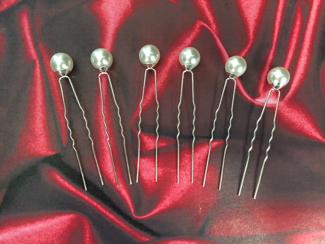 Bridal Hair Pins Pearl Bridal Pearl Hair Pins Pearl Wedding Etsy