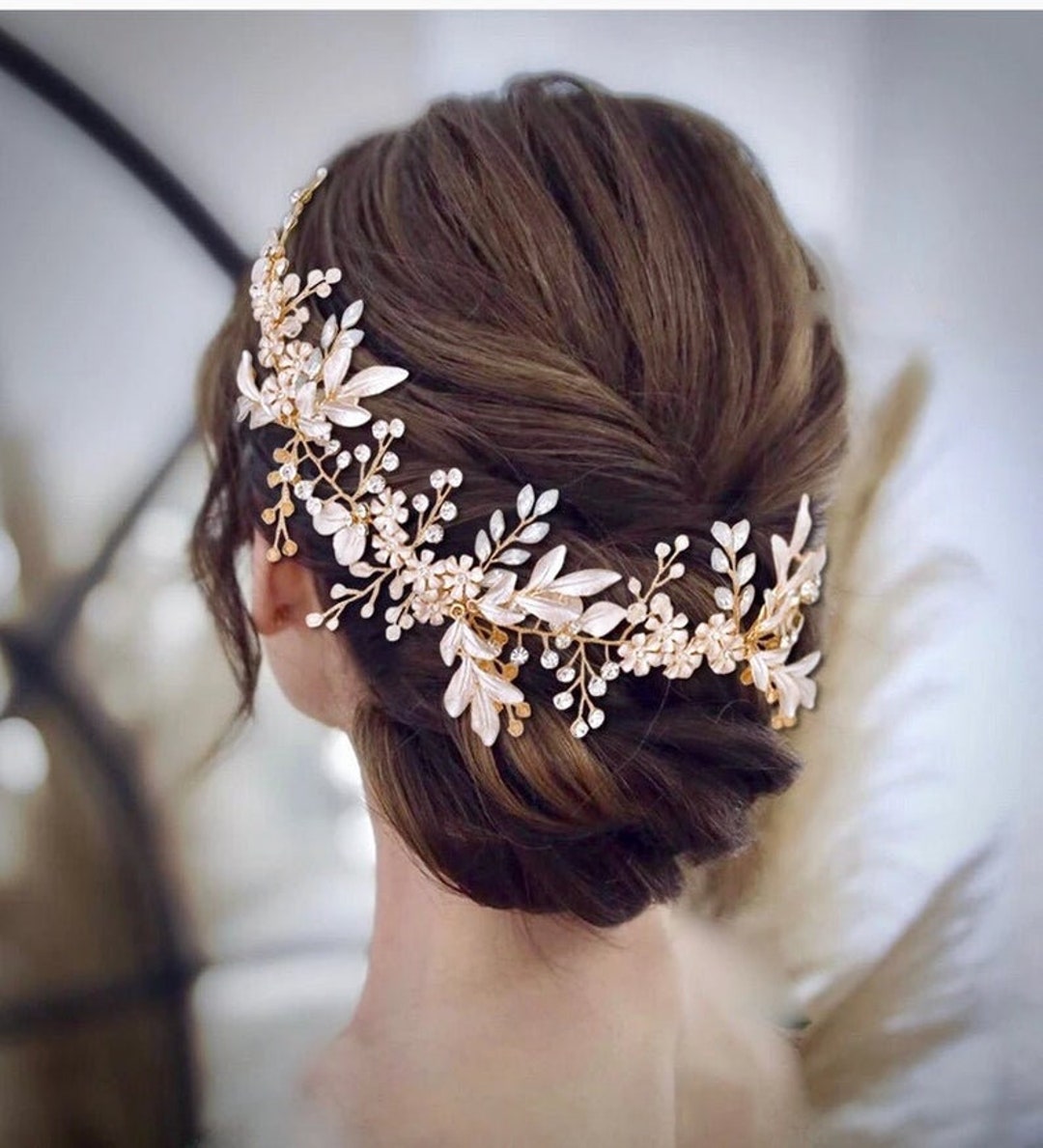 Wedding Hair Vine Floral Bridal Headpiece Floral Wedding Hair Piece