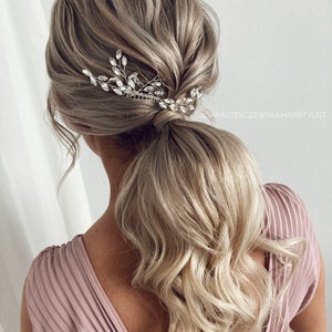 Bridal hair piece Bridal hair comb Wedding hair comb Bridal Hair jewelry wedding headpiece Wedding Hair Accessories Wedding hair piece image 7