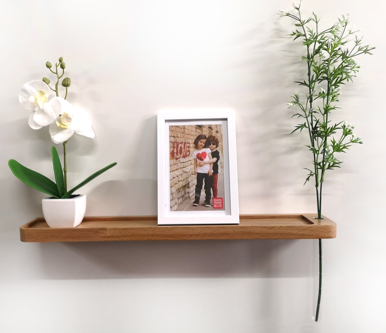 Floating Stand Wood Floating Shelf Beech Wood Floating Etsy