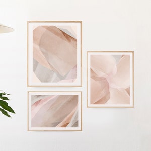Printable Wall Art, Set of 3 Prints, Neutral Wall Art, Bedroom Print Set, Abstract Art, Three Prints, Neutral Wall Art, Neutral Print Set