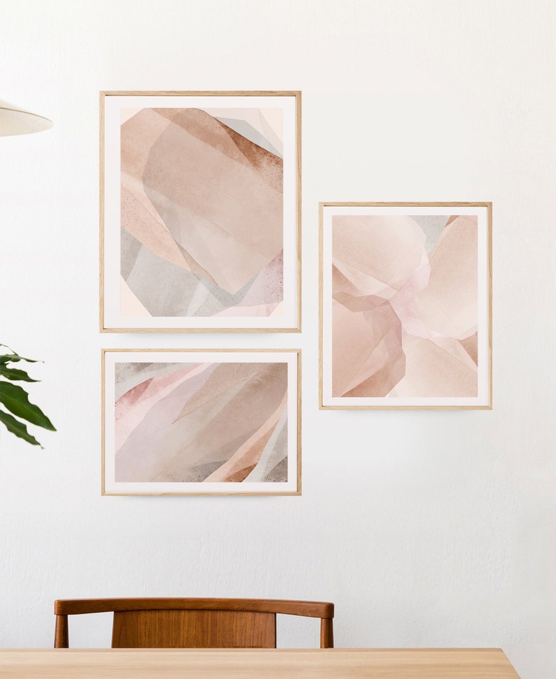 Printable Wall Art Set of 3 Prints Neutral Wall Art Bedroom Etsy