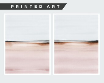 GICLEE PRINTS, Print Set, Wall Art, Living Room Art, Bedroom Prints, Set of Two Prints, Pink Blue Wall Art, Bedroom Art, Landscape Print