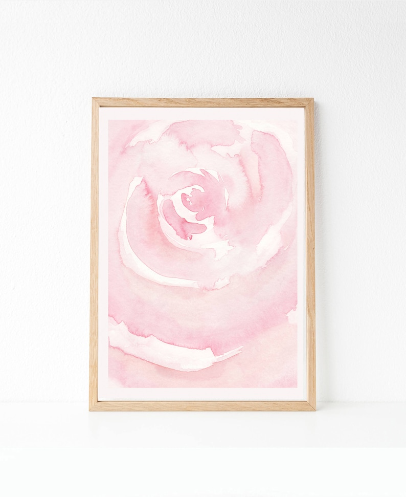Blush Prints Blush Pink Watercolor Art Printable Watercolor Etsy
