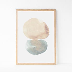 Neutral Abstract Art, Printable Abstract Art, Neutral Wall Art, Watercolor Print, Modern Wall Art, Modern Abstract Art, Living Room Art, Art image 3