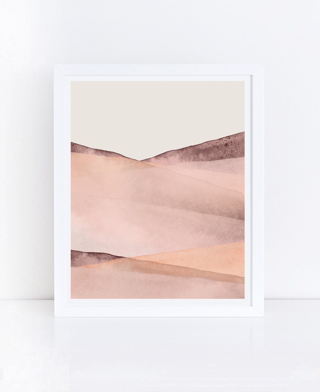 Blush Pink Print, PRINTABLE Bedroom Art, Watercolor Printable, Blush ...