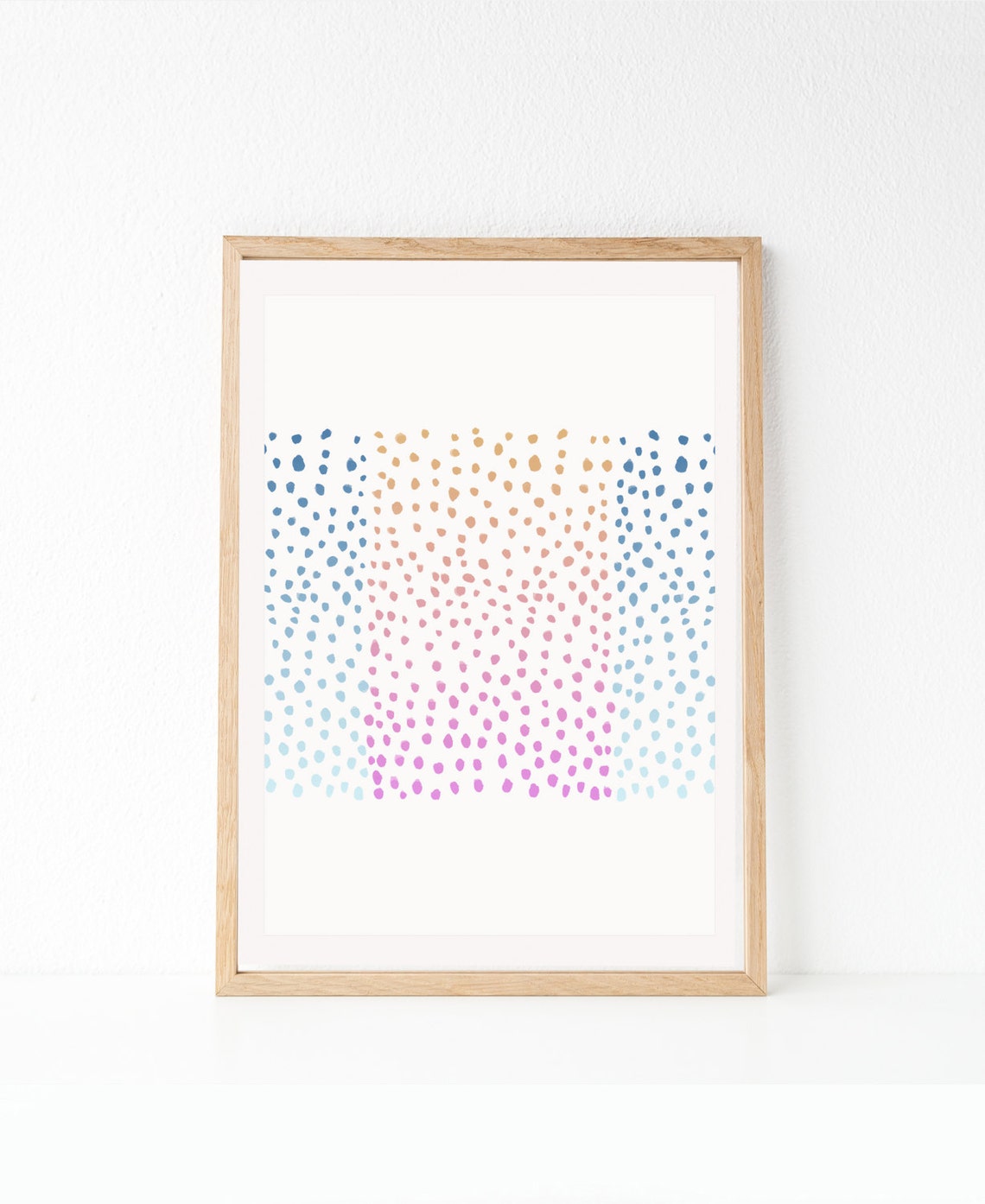Dots Art Abstract Art Nursery Print Bedroom Print Girl Etsy