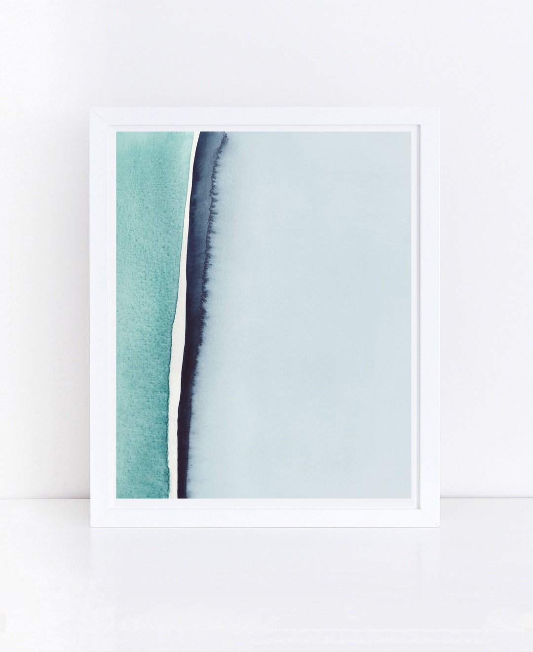 Blue Wall Art, PRINTABLE Wall Art, Abstract Art, Spring Wall Art ...