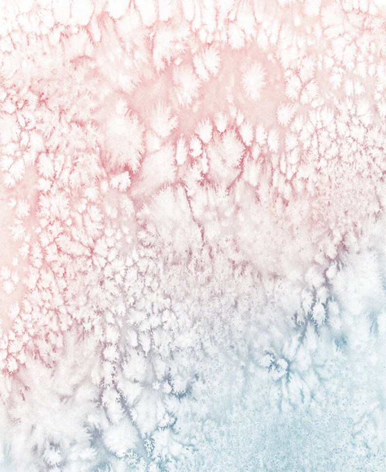 Pink Blue Wall Art Printable Watercolor Art Abstract Art Etsy