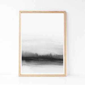 Minimalist Print, Minimalist Printable Art, Black and White Abstract ...