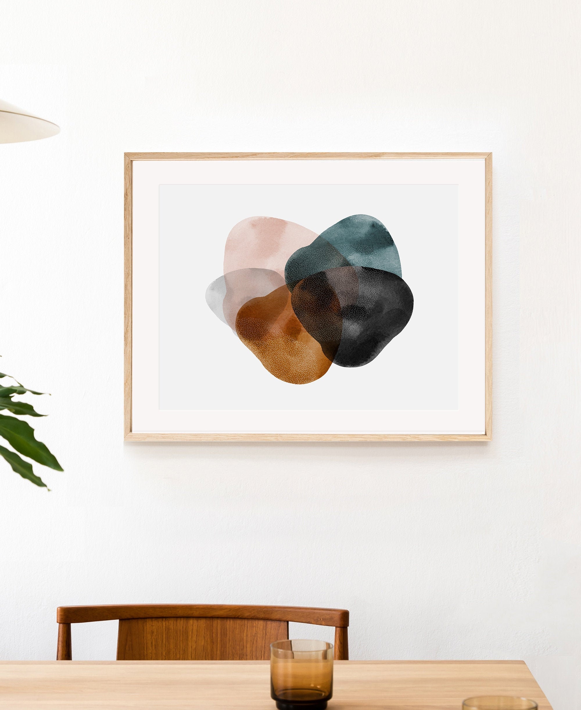 Arte abstracto horizontal impresión de pared imprimible arte | Etsy