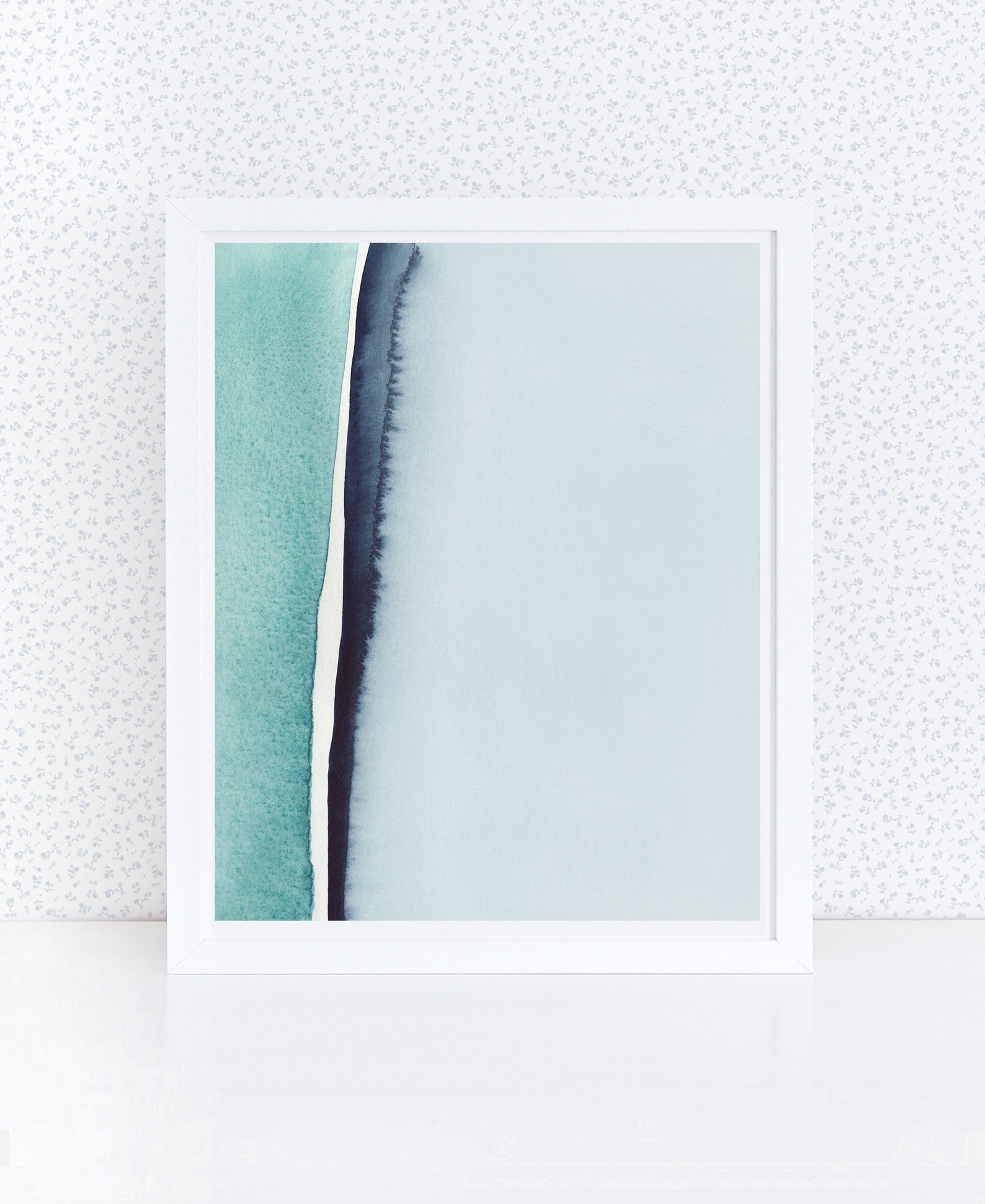 Blue Wall Art PRINTABLE Wall Art Abstract Art Spring Wall - Etsy