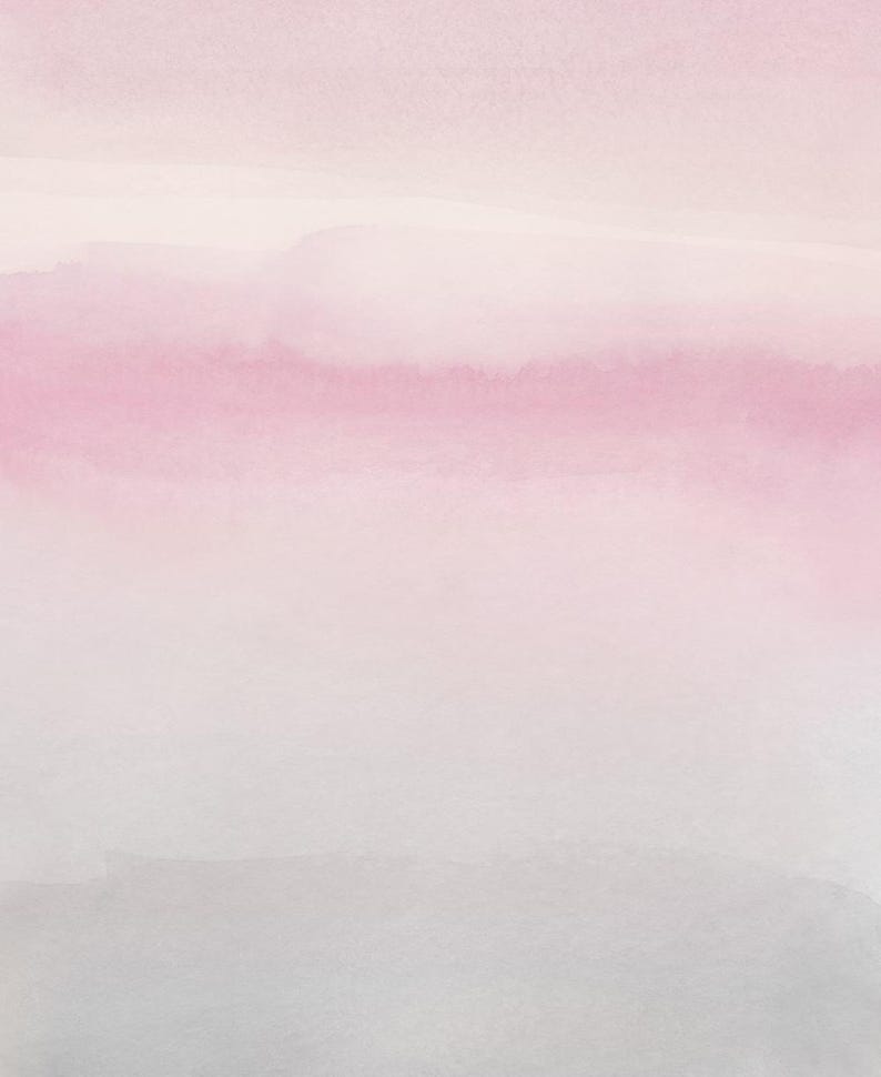 Watercolor Printable Art, Blush Gray Wall Art, Pink Grey Abstract Art, Abstract Art Print, Pink Watercolor Print, Instant Download Art image 5