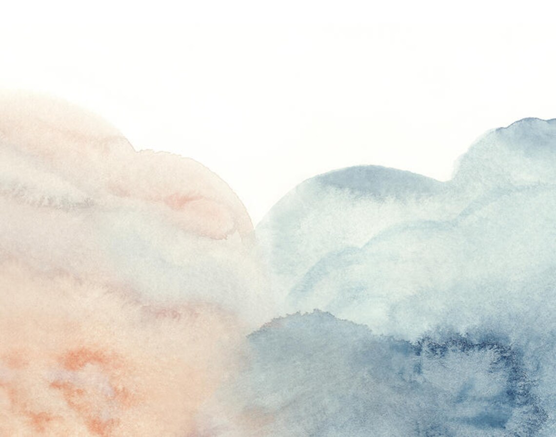 Watercolor Printable Art Abstract Wall Art Large Printable - Etsy