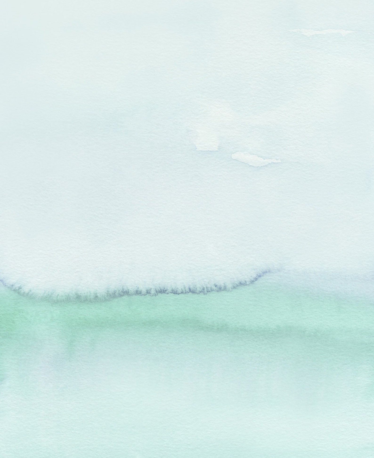 Pastel Art Mint Green Wall Art Mint Green Art Watercolor Etsy