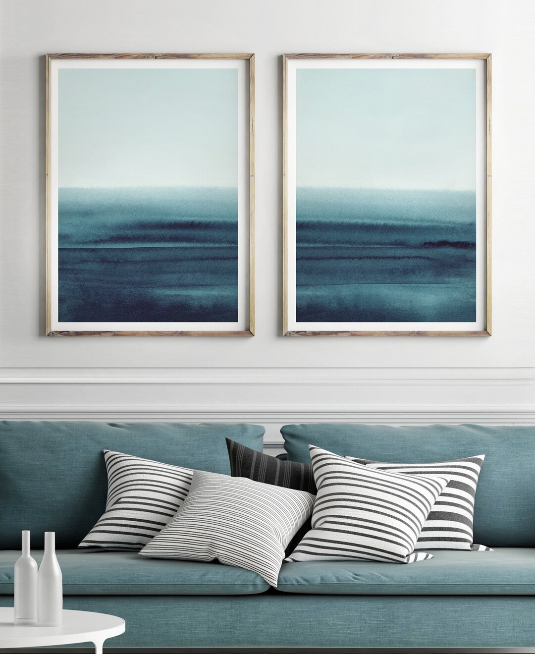 Teal Wall Art, Set of 2 Prints, PRINTABLE Art, Printable Print Set, Two ...