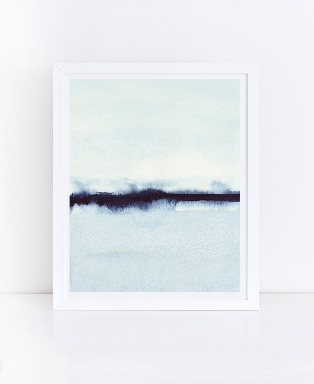 Abstract Printable Art Blue Wall Art Watercolor Print - Etsy