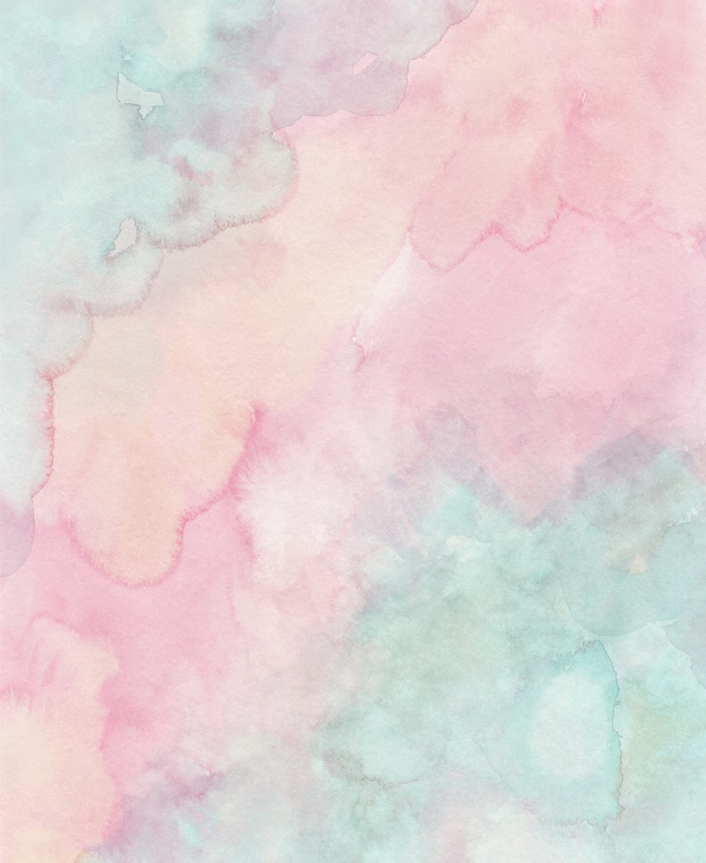 Puede incluir: Fondo abstracto de acuarela con suaves colores pastel de rosa, azul y amarillo. Los colores se mezclan para crear un efecto de ensue&ntilde;o y et&eacute;reo.