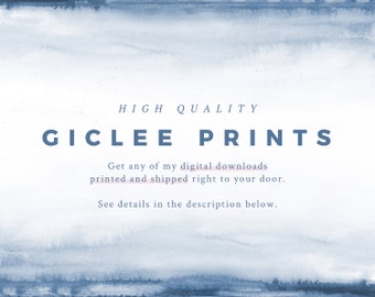 PRINTED & SHIPPED Art / Get any of my digital downloads printed and shipped. FREE Shipping in the U.S.