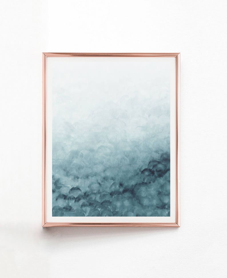 Teal Wall Art Teal Printable Art Abstract Printable Art - Etsy