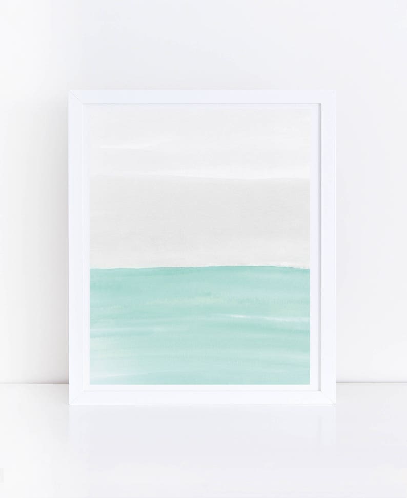 Mint Green Art Printable Art Mint Green Wall Art Green and Etsy