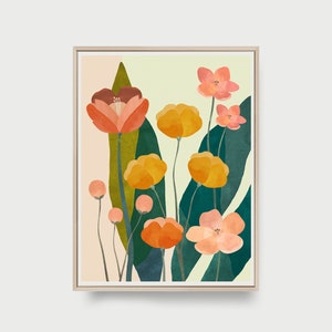 colorful flowers art printed and shipped giclee art