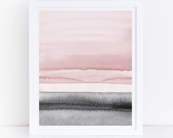 Pink and Black Wall Art, Abstract Printable Art, Pink and Gray Print, Printable Abstract, Blush Pink and Black Art, Abstract Wall Art, Print