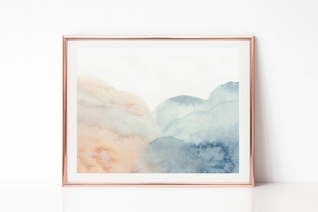 Watercolor Printable Art, Abstract Wall Art, Large Printable Art, 24x36 ...