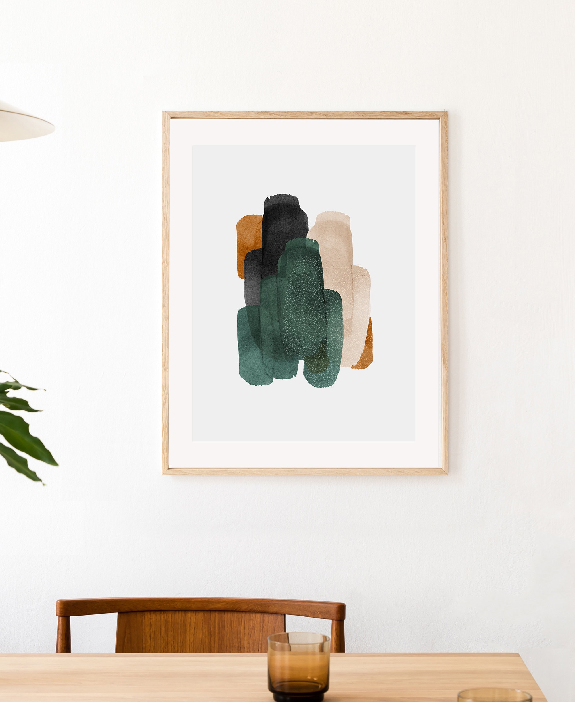 Printable Wall Art, Green Bedroom Wall Art, Neutral Wall Art, Abstrac…