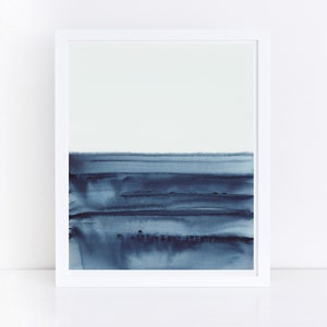 Blue Wall Art, Printable Wall Art, Landscape Wall Art, Abstract Wall ...