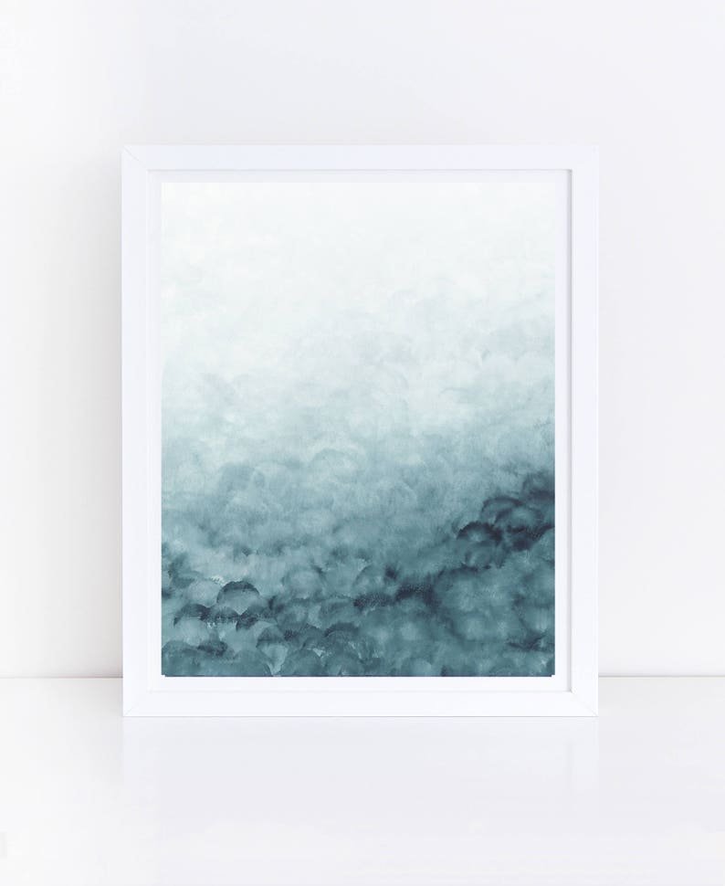 Teal Wall Art Teal Printable Art Abstract Printable Art | Etsy