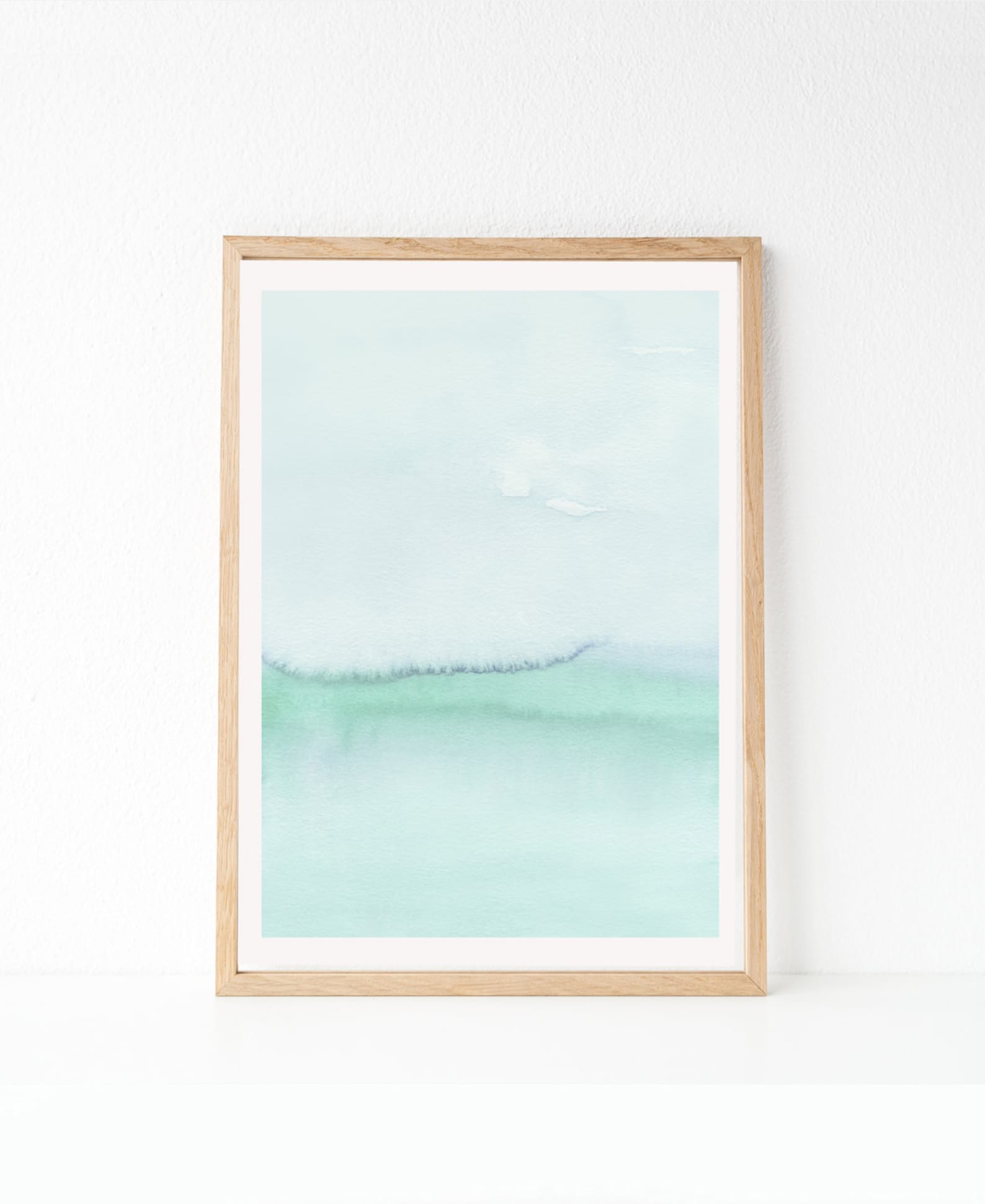 Pastel Art Mint Green Wall Art Mint Green Art Watercolor Etsy Canada