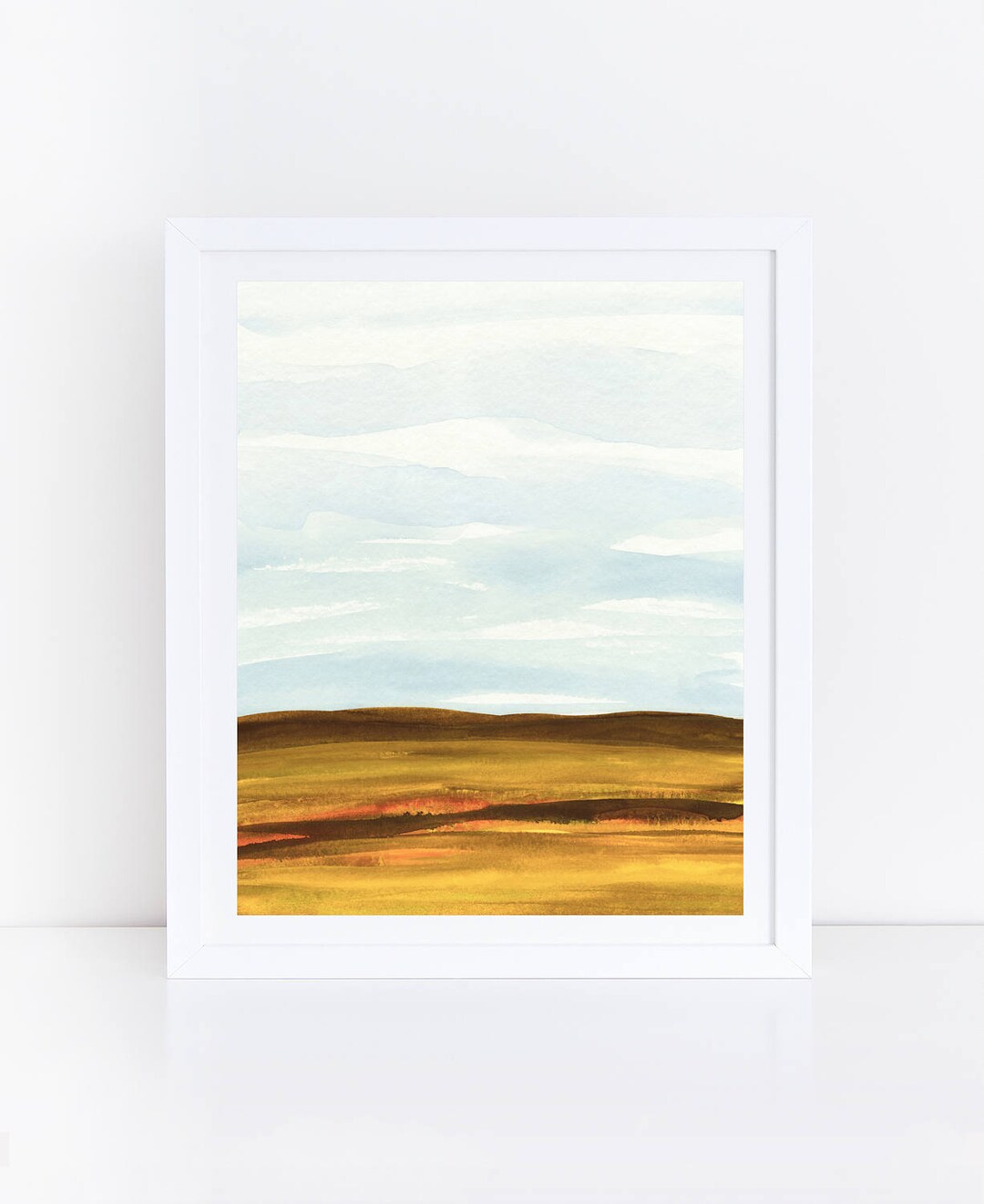 Watercolor Landscape, Printable Landscape, Abstract Watercolor Print ...