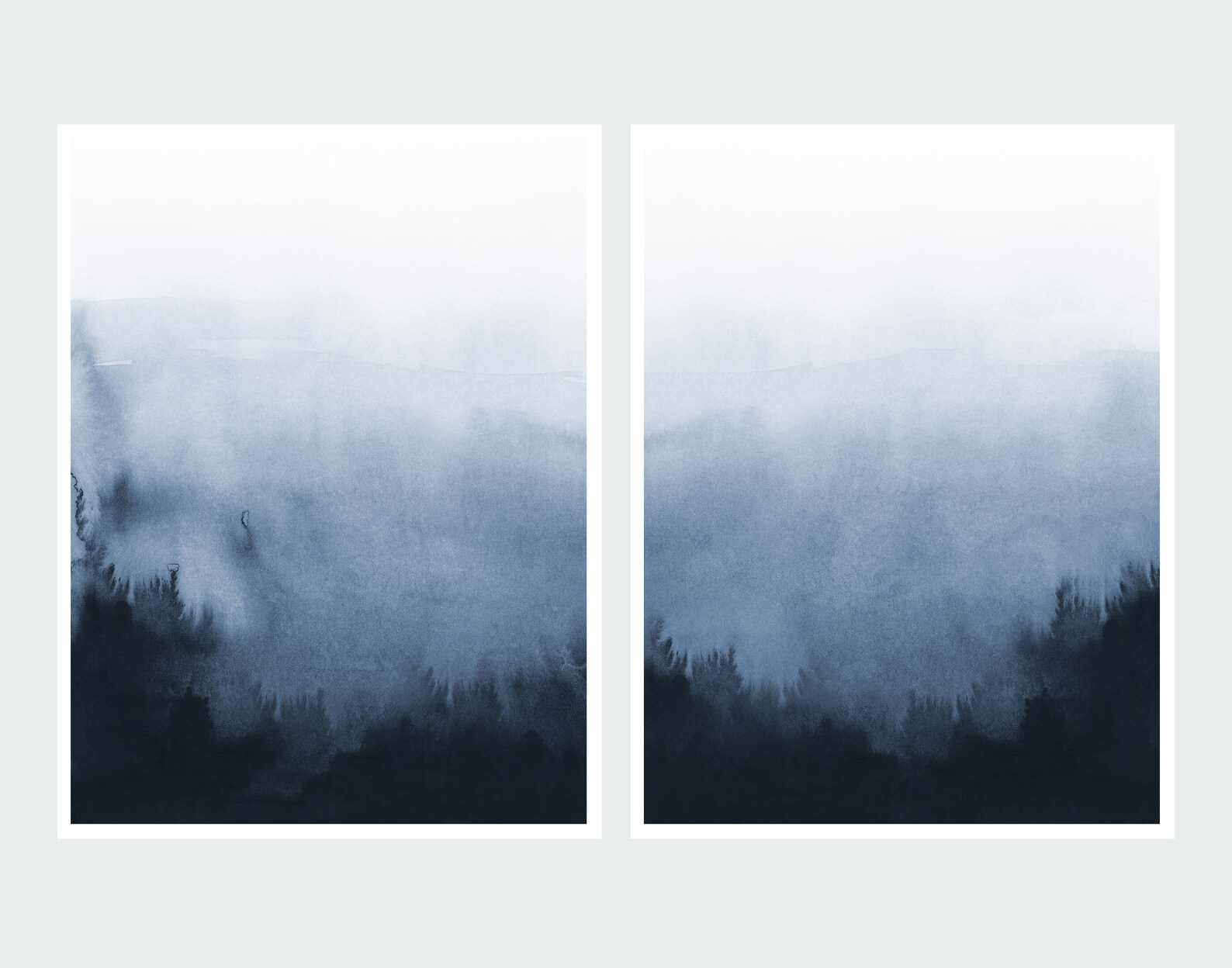 Set of 2 Prints Abstract Art GICLEE PRINTS Print Set Two - Etsy