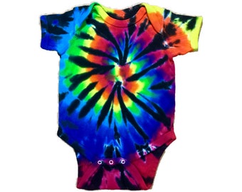 Tie dye baby body suit #13 Cosmic Cotton Vermont