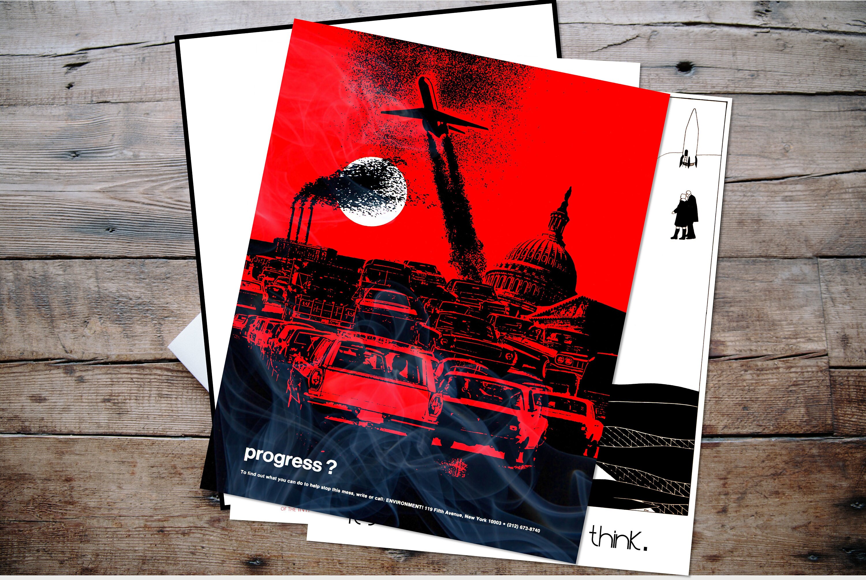 Set of 5 Environmental Art Prints Retro Poster Prints Etsy