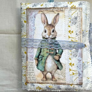 Peter Rabbit _ Handmade Junk Journal, Beatrix Potter, Journal Gift