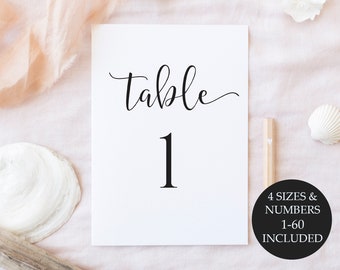 Table Numbers Printable, Table Numbers, Wedding Table Numbers, Printable Table Numbers, Wedding Table Numbers Printable, Instant Download