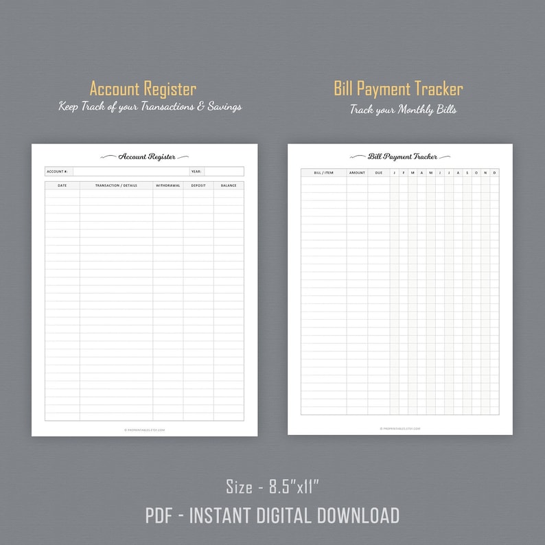 Budget Planner Financial Planner Budget Tracker Printable ...