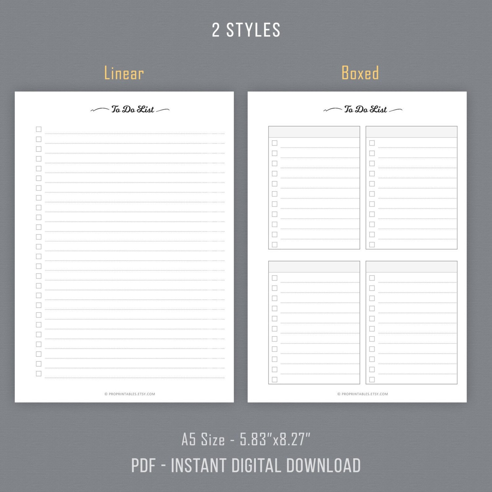 To Do List Printable, Todo Checklist, A5 Planner Inserts, Agenda ...