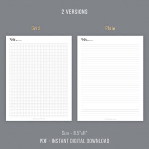 Notes Page, Notes Page, Graph Paper, Grid Notes, Notebook Pages ...
