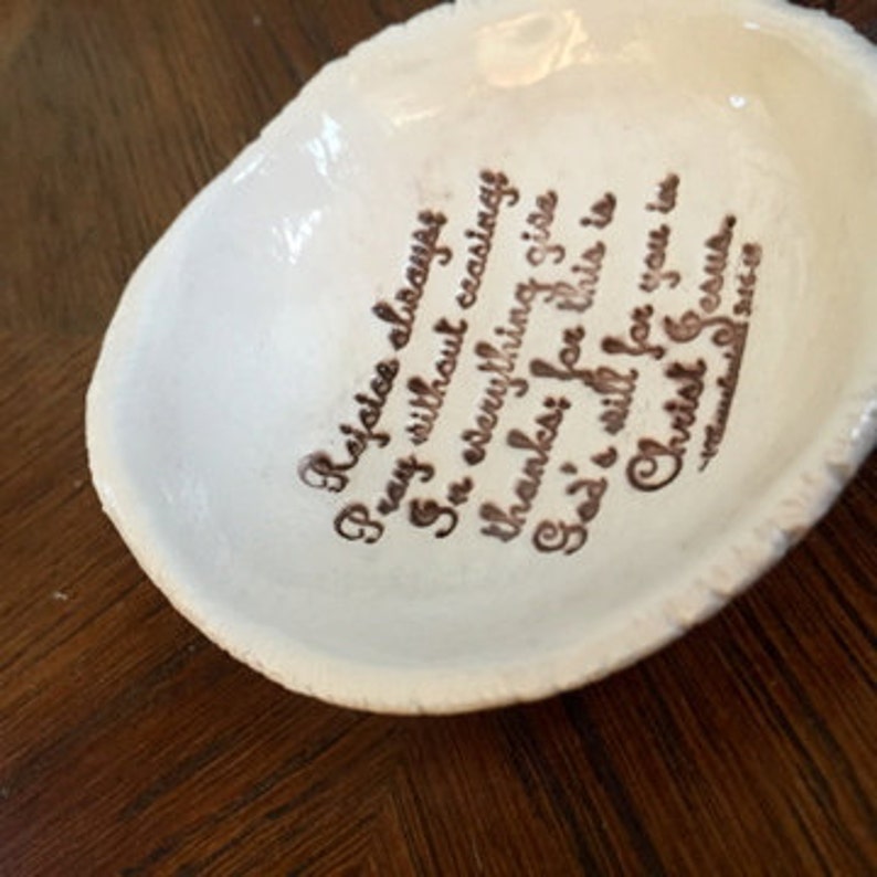 Rejoice Always Scripture Dish