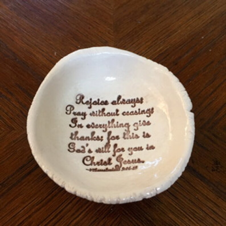 Rejoice Always Scripture Dish