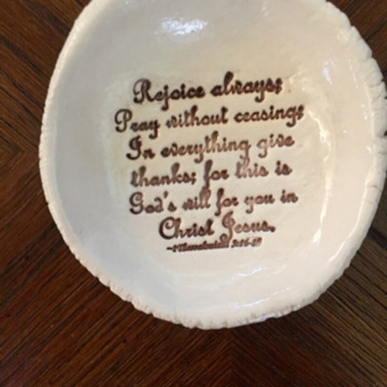 Rejoice Always Scripture Dish